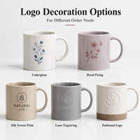 Tazas con Logotipo Personalizado al por Mayor, Taza de Café de Gres de 16 oz con Caja de Regalo para Regalos de Conferencia, Proveedor con MOQ Bajo, Apta para Alimentos, a Prueba de Fugas