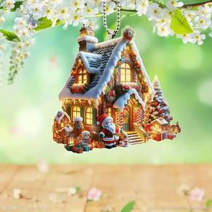 Ornements de Noël en acrylique en gros : décorations créatives pour arbre et Père Noël, à suspendre pour voiture et maison, articles artisanaux - Product Image 4
