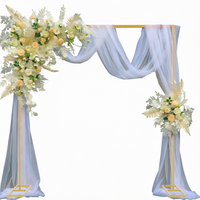 Support d'arche métallique blanc 2x2m, cadre d'arche de mariage, support de fond pour ballons pour décoration de fête d'anniversaire ou de baby shower
