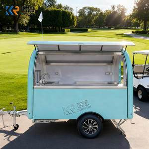 Carrito de Hot Dogs, Remolque de Comida, Camión de Comida Pequeño con Fregadero y Refrigerador, Remolque Cerrado Tipo Camper, Camión de Comida Móvil - Product Image 3