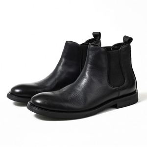 Chaussures Derby en cuir pour hommes à bout large, en cuir de vachette véritable et cuir verni, style britannique, pour pieds larges - Product Image 1
