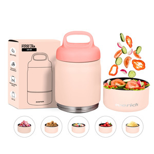 Lonchera Everich ODM de 18 oz Hecha de Acero Inoxidable 304 y Libre de BPA. Lonchera Circular de Doble Capa con Múltiples Usos - Product Image 6
