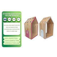 Support mural décoratif personnalisé en bois rustique pour figurines Tonie, porte féerique, étagère, objet décoratif en forme de maison