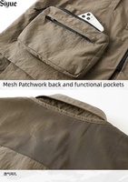 Ensemble Gilet et Chemise Techwear Homme 2026 Personnalisable avec Logo – Multi-Poches Tactique Utilitaire Style Urbain Oversize Fonctionnel Respirant avec Fermeture Éclair