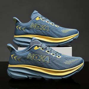 รองเท้าวิ่งผู้ชายแบบยืดหยุ่น น้ำหนักเบา ทันสมัย เหมาะสำหรับฤดูร้อน ฤดูใบไม้ผลิ ฤดูใบไม้ร่วง ดีไซน์ล่าสุดสำหรับกีฬากลางแจ้ง ใช้งานได้หลากหลายในเมือง - Product Image 1