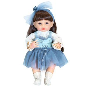 Poupée Reborn, poupée bébé, petite <span class=keywords><strong>fille</strong></span>, 22 pouces, poupée réaliste pour tout-petits, jouet - Product Image 2