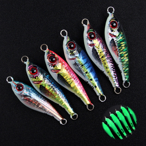 10g 15g 20g 25g 30g 40g gabarit de pêche en eau salée gabarits en métal peu lent gabarit Jack UV lumière rivage basse leurre de pêche - Product Image 5