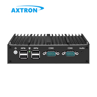 Axtron N2930 DDR3 Industrial integrado MINI PC sin ventilador con 2 LAN 4 USB 2 COM US/EU enchufes Linux/Windows SSD + HDD Nuevo