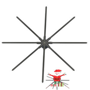 Ventilateur LED <span class=keywords><strong>holographique</strong></span> 3D de 150 cm pour exposition commerciale, grand <span class=keywords><strong>projecteur</strong></span> vidéo <span class=keywords><strong>holographique</strong></span> de 59 pouces avec 2512 perles lumineuses LED, ventilateur <span class=keywords><strong>holographique</strong></span> - Product Image 1