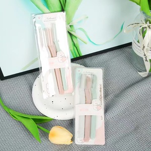 123 Folding Eyebrow Trimmer Set 3-Pack Plastic Squared Tip For Men Women <b>Makeup</b> <b>Tools</b> - Product Image 2