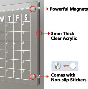 Hot Sell Dry Erase Chore Chart Wholesale Custom <b>Magnetic</b> <b>Whiteboard</b> Calendar for Fridge Monthly and Weekly - Product Image 3