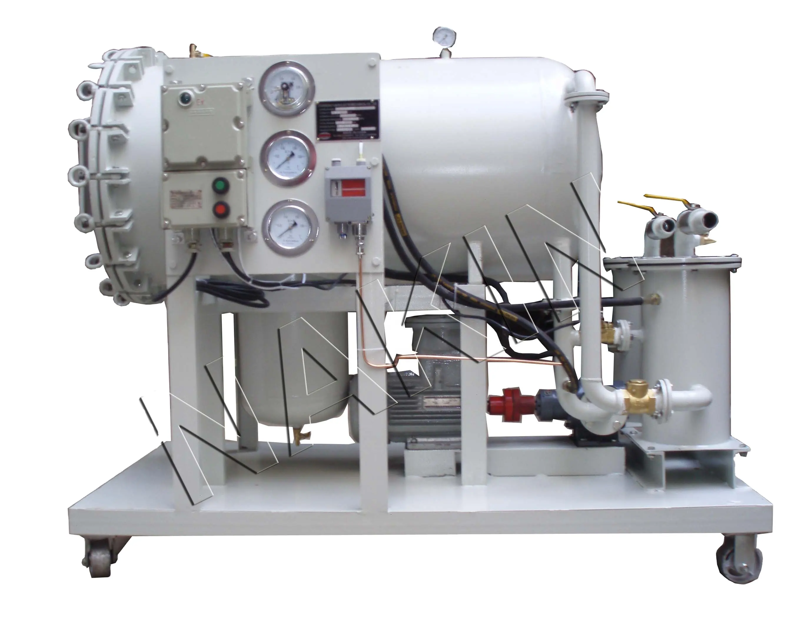 De combustible máquina purificador de aceite de gasolina Diesel de filtración de aceite de limpieza