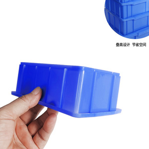 Plastic <b>Small</b> Turnover Box Industrial Blue Stackable Storage <b>Container</b> For Logistics And Warehouse Use - Product Image 5