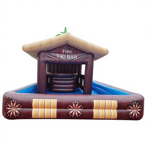 Bar de piscine gonflable de qualité commerciale avec toit pour extérieur et jardin - Product Image 1