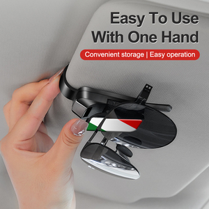 Occhiali da sole <span class=keywords><strong>auto</strong></span> Clip-bandiera multicolore Design, Logo personalizzato, accessorio porta occhiali <span class=keywords><strong>auto</strong></span> durevole - Product Image 4