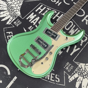Guitarra Green <span class=keywords><strong>Deluxe</strong></span> Mark II Ventura Johney Ramne Mosrte con Diapasón de Palisandro, Pastillas HH y Barra de Trémolo Tun-A-Matic - Product Image 1