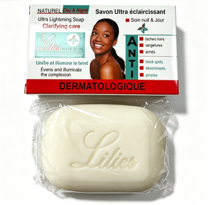 Jabón Aclarante Lilies Día y Noche, Anti-Manchas Oscuras, Acné, Estrías, para Rostro y Cuerpo, Jabón Dermatológico Aclarante - Product Image 2