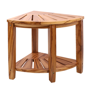 Banc de douche en <span class=keywords><strong>teck</strong></span> d'acacia, <span class=keywords><strong>tabouret</strong></span> de douche en <span class=keywords><strong>teck</strong></span>, <span class=keywords><strong>tabouret</strong></span> de bain en bois de <span class=keywords><strong>teck</strong></span>, banc d'angle pour spa et douche - Product Image 2