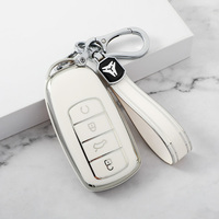 Coque souple en TPU pour porte-clés de voiture Chery Tiggo Arrizo OMODA JAECOO Fulwin Bonus Very Forza J2 Celer Envy Rings Keychain Bag
