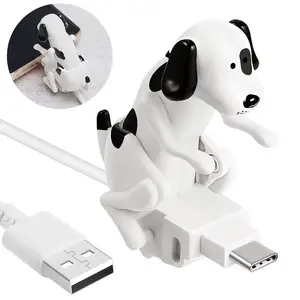 كابل شاحن سريع كلب هزلي كابل شحن USB لطيفة سريع الشحن للاستخدام مع الهواتف الذكية