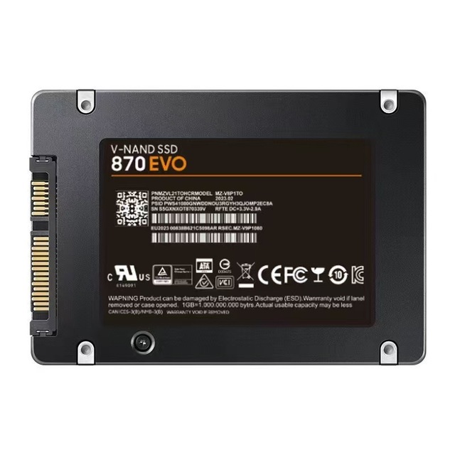 High Speed 2.5 Inch SATA 3.0 SSD 870 EVO 1TB 2TB 4TB Internal Solid State Drive for Desktop Laptop