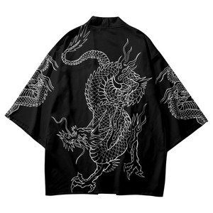 Kimono imprimé traditionnel japonais Cosplay Samurai Haori Obi femmes hommes Cardigan plage <span class=keywords><strong>Yukata</strong></span> asiatique Vintage vêtements - Product Image 6