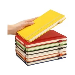 Oem Losbladige A5 Gerecycled Papier Dagelijkse Notities/Reisdagboek Elastische Sluiting Pen Lus Hete Lijm Lederen Harde Oppervlakte Cadeau Notebook - Product Image 4