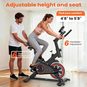 Vélo <span class=keywords><strong>de</strong></span> spinning magnétique professionnel pour la maison et le commerce, idéal pour l'exercice aérobie et le fitness en intérieur - Product Image 2