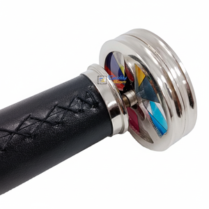 Caleidoscopio Decorativo de Latón con Acabado Niquelado Vintage, Juguete Óptico Decorativo para el Hogar, Instrumento Óptico Decorativo Clásico Hecho a Mano - Product Image 1