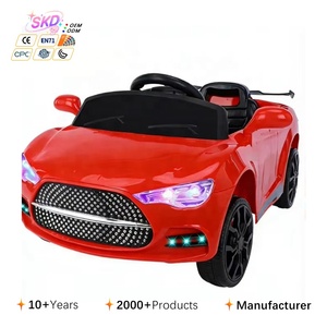 Auto Eléctrico de Plástico de Cuatro Ruedas para Niños con Control Remoto y Columpio para Bebés - Product Image 1