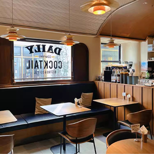 Modern Metal <strong>and</strong> Wood Round Dining <strong>Table</strong> <strong>and</strong> <strong>Chair</strong> <strong>Set</strong> for Commercial Use in Hotels Restaurants Bars Cafes or Living Rooms - Product Image 3