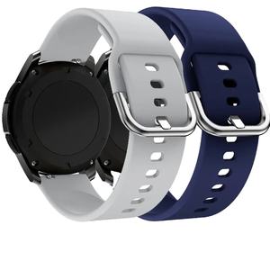 Correa de 22mm y 20mm para Samsung Galaxy Watch <span class=keywords><strong>4</strong></span>/5/5 <span class=keywords><strong>Pro</strong></span>/Classic 46mm/Active 2/Gear S3, correa de silicona para Huawei <span class=keywords><strong>GT</strong></span> 2/2E/3/3 <span class=keywords><strong>Pro</strong></span> - Product Image 1