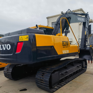 Excavadora de construcción de baja hora Excavadora de orugas VOLVO EC210 de segunda mano grande a la venta - Product Image 1