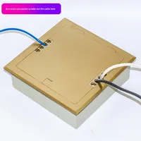 220 Type prise de terre ouverte 1 sortie 86 entièrement en cuivre étanche 10A multi-fonction usage résidentiel FUPAI prise de sol d'alimentation ZDK220