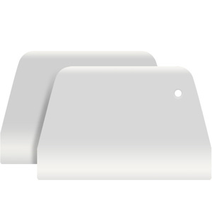 Trapezoidal Scraper A1197 White 12x8 For Baking Dough Cutting And Shaping - Product Image 3