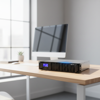 Alimentation sans interruption (ASI) monophasée 220V 50Hz à montage en rack haute fréquence avec batterie externe 1kva