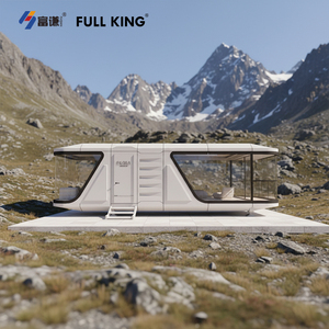 Casa Prefabricada Personalizada Tipo Cápsula Espacial, Ecológica, Móvil e Inteligente, Diseño Moderno de Aluminio, para Alojamiento, Oficina o <span class=keywords><strong>B</strong></span>&<span class=keywords><strong>B</strong></span> - Product Image 6