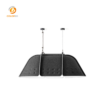 Lampe BELL en PET gaufré, station de travail acoustique