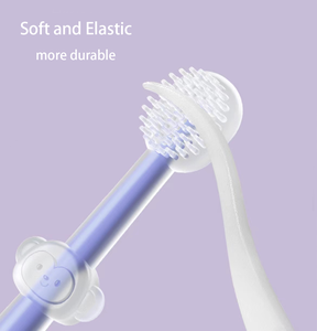 Étui en plastique de voyage sans Bpa, 3 pièces, anneau de dentition Ultra doux, brosse à dents à 3 côtés en Silicone, brosse à dents d'entraînement pour bébé et enfant - Product Image 4