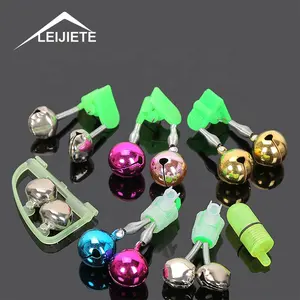 Nouveauté Cloches transformées Anneau Coloré en plastique Canne à pêche Alarmes de morsure Pince Pointe Clip Accessoire