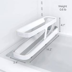 Refrigerador Almacenamiento Hogar <span class=keywords><strong>Cocina</strong></span> Plástico Bandeja de huevos Soporte Huevo Roll Down Dispensador de huevos - Product Image 4