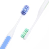 Outils de nettoyage dentaire pour adultes en gros, emballage en boîte en PVC, brosse à dents pour usage domestique, brosse à dents colorée en lot de 2