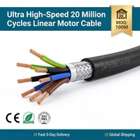 Cable para Motor Lineal de Ultra Alta Resistencia con Aislamiento TPE-E y Cubierta PUR, Uso Industrial y Marino, 300V/500V, -20~80C, Multifilar