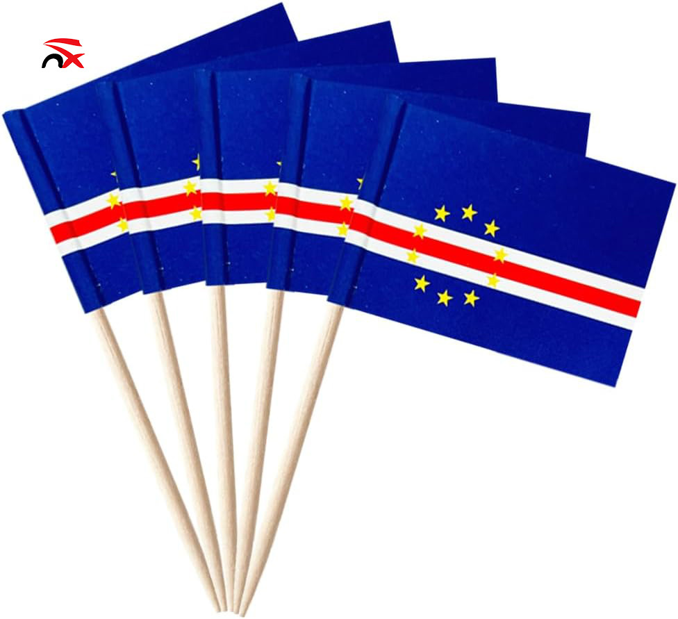Bandera de palillo de dientes de Cabo Verde
