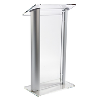 Support de podium en acrylique de plusieurs couleurs de LED transparent détachable Pupitre en acrylique pour un assemblage facile