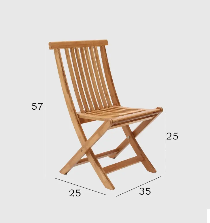 Wholesale Natural Wood Outdoor Camping Folding Chair Living Room Garden Decoration Bamboo Furniture Chair