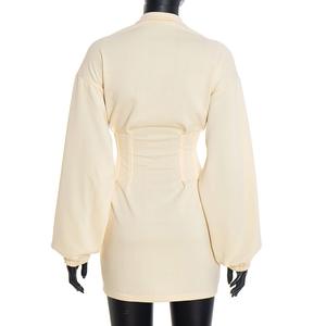 Felpa Lunga Sportiva Casual <span class=keywords><strong>con</strong></span> Cappuccio e <span class=keywords><strong>Cerniera</strong></span> per Donna - Product Image 6