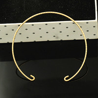 Offre Spéciale 14K Or Rempli Étincelle Motif Conception 7 pouces Manchette Bracelet Minimaliste Bracelet Bracelet Pour DIY Permanent Fabrication de Bijoux