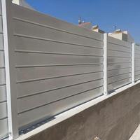 Clôture en lattes d'aluminium, panneaux de clôture blanche pour jardin moderne, montage facile, résistant à la corrosion, design personnalisé