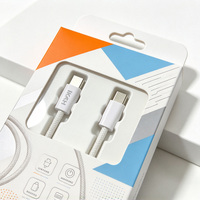 Boîte d'emballage rigide en papier avec fenêtre transparente pour chargeur d'électronique grand public, câble USB, boîte pliante en papier, logo personnalisé